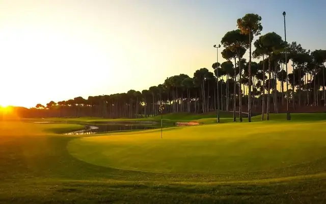 Carya Golf Club — sunset