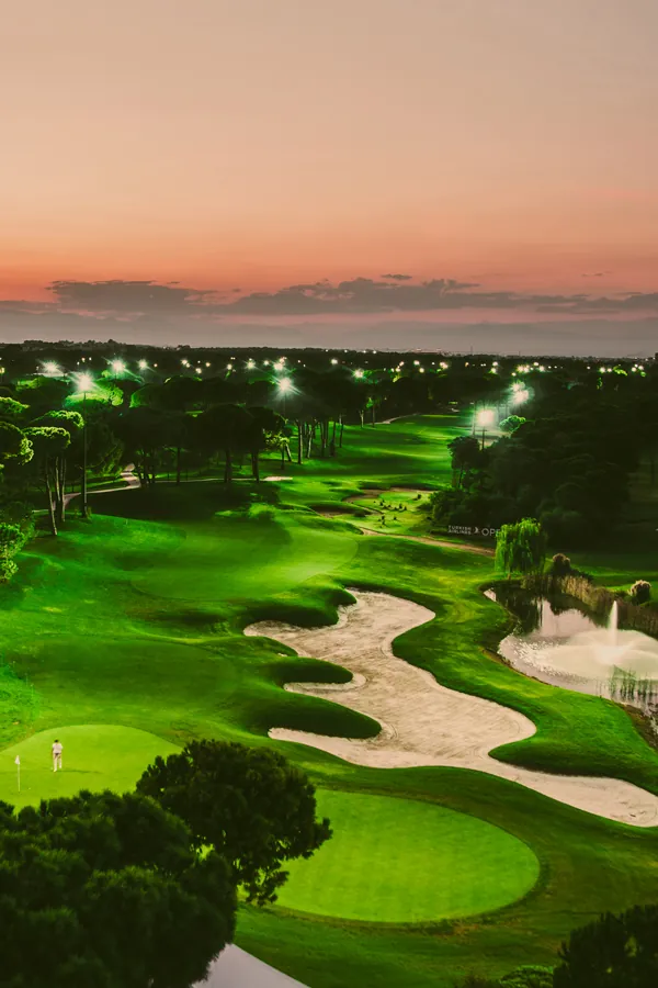 Golf course at sunset, Belek