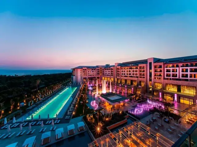 Belek golf resort at dusk